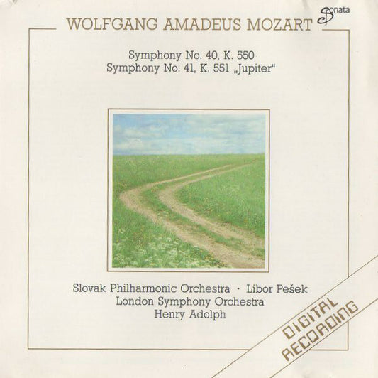 Mozart - Slovak Philharmonic Orchestra, Pesék / London Symphony Orchestra (2), Adolph - Sinfonie N.40 K 550 & N.41 K 551 Jupiter - W. A. Mozart - CD