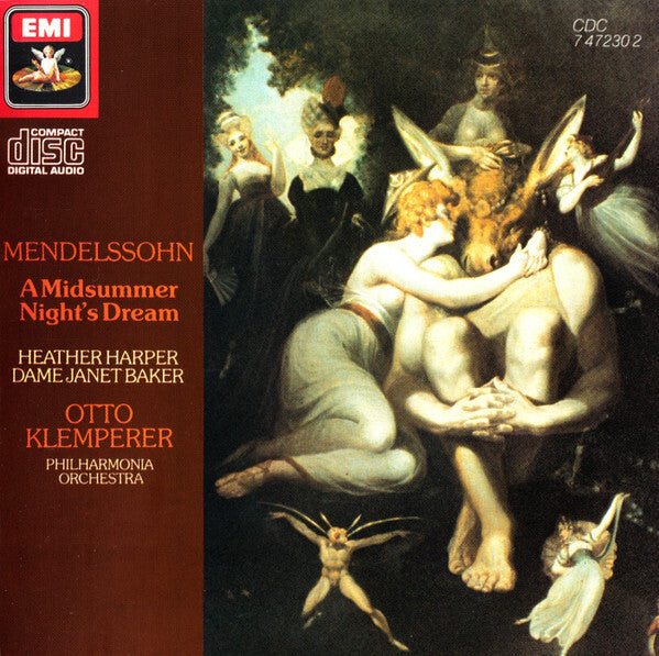 Mendelssohn, Heather Harper, Dame Janet Baker*, Otto Klemperer, Philharmonia Orchestra - A Midsummer Night's Dream - Mendelssohn, Heather Harper, Dame Janet Baker, Otto Klemperer, Philharmonia Orchestra - CD