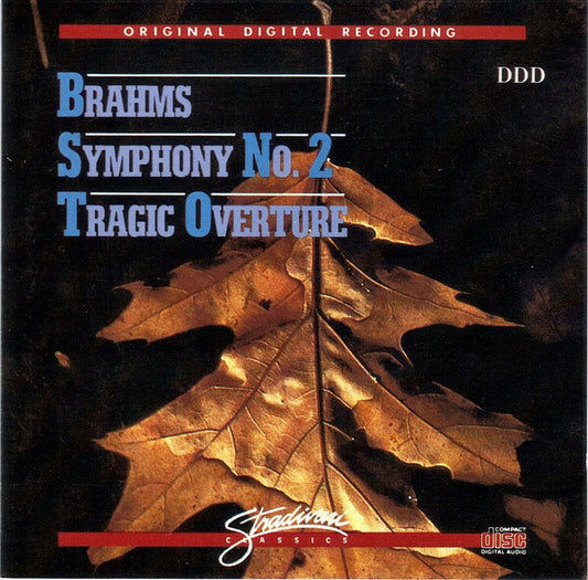 Brahms, Libor Pesek, Slovak Philharmonic Orchestra - Symphony No. 2 In D-major, Op. 73, Tragic Overture - Brahms, Libor Pesek, Slovak Philharmonic Orchestra - CD