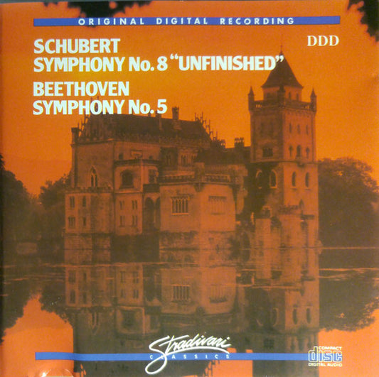 Schubert, Beethoven, The Ljubljana Symphony Orchestra Of Yugoslavia, Anton Nanut - Symphony No. 8 Unfinished - Symphony No. 5 - Beethoven, Schubert - CD
