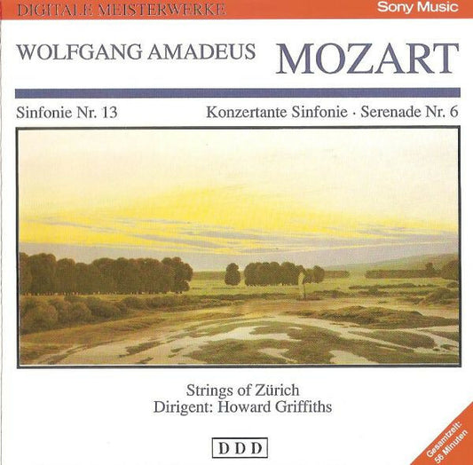 Wolfgang Amadeus Mozart / Strings Of Zürich, Howard Griffiths - Sinfonie Nr. 13 / Konzertante Sinfonie - Serenade Nr. 6 - Wolfgang Amadeus Mozart, Strings Of Zürich, Howard Griffiths - CD