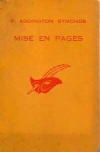 Mise en pages - Francis Addington Symonds - Livre