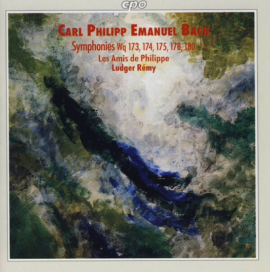 Carl Philipp Emanuel Bach, Les Amis De Philippe, Ludger Rémy - Symphonies Wq 173, 174, 175, 178, 180 - Carl Philipp Emanuel Bach, Les Amis De Philippe, Ludger Rémy - CD