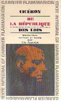 De la République / Des Lois - Cicéron - Livre