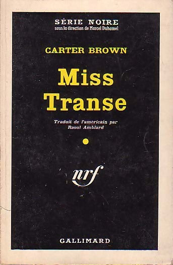 Miss Transe - Carter Brown - Livre
