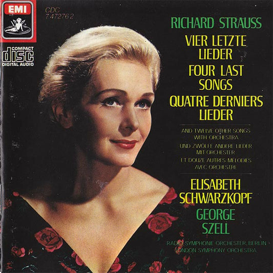 Richard Strauss - Elisabeth Schwarzkopf, George Szell, Radio-Symphonie-Orchester Berlin, The London Symphony Orchestra - Vier Letze Lieder (Four Last Songs - Quatre Derniers Lieder) And Twelve Other S - Richard Strauss - CD
