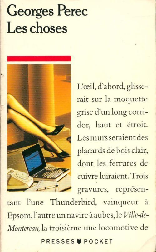 Les choses - Georges Perec - Livre