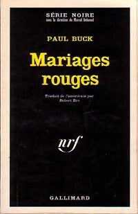 Mariages rouges - Paul Buck - Livre