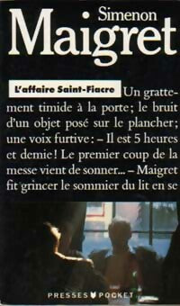L'affaire Saint-Fiacre - Georges Simenon - Livre