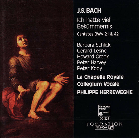 J.S. Bach* - Barbara Schlick, Gérard Lesne, Howard Crook, Peter Harvey, Peter Kooy*, Collegium Vocale, La Chapelle Royale, Philippe Herreweghe - Ich Hatte Viel Bekümmernis - Cantates BWV 21 & 42 - J.S. Bach - CD