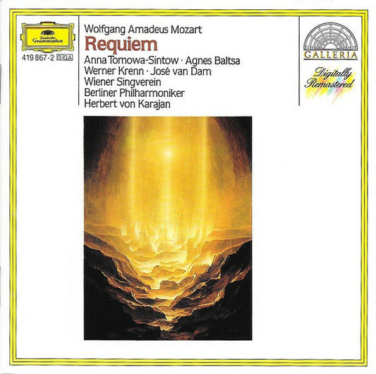 Wolfgang Amadeus Mozart : Anna Tomowa-Sintow ? Agnes Baltsa ? Werner Krenn ? José van Dam ? Wiener Singverein ? Berliner Philharmoniker ? Herbert von Karajan - Requiem - Wolfgang Amadeus Mozart : Anna Tomowa-Sintow ? Agnes Baltsa ? Werner Krenn ? José van Dam ? Wiener Singverein ? Berliner Philharmoniker ? Herbert von Karajan - CD