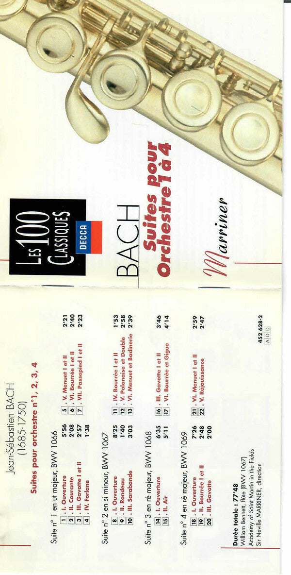 Johann Sebastian Bach - Las 4 Suites Orquestales - Johann Sebastian Bach - CD
