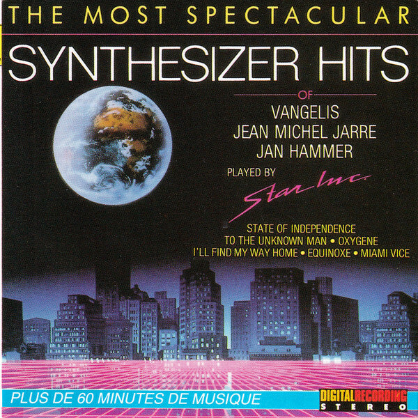 Star Inc. - The Most Spectacular Synthesizer Hits Of Vangelis, Jean Michel Jarre & Jan Hammer - Vangelis, Jean Michel Jarre, Jan Hammer - CD