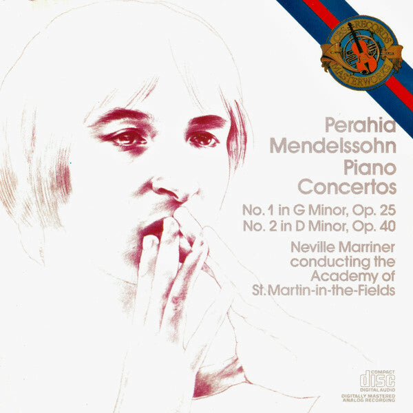 Perahia, Neville Marriner, The Academy Of St. Martin-in-the-Fields - Mendelssohn - Piano Concertos (No. 1 In G Minor, Op. 25 / No. 2 In D Minor, Op. 40) - Mendelssohn, Neville Marriner, Perahia, The Academy Of St. Martin-in-the-Fields - CD
