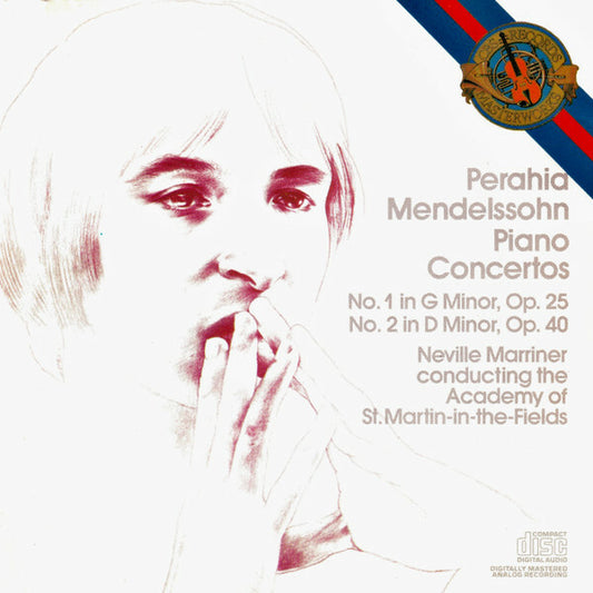 Perahia, Neville Marriner, The Academy Of St. Martin-in-the-Fields - Mendelssohn - Piano Concertos (No. 1 In G Minor, Op. 25 / No. 2 In D Minor, Op. 40) - Mendelssohn, Neville Marriner, Perahia, The Academy Of St. Martin-in-the-Fields - CD