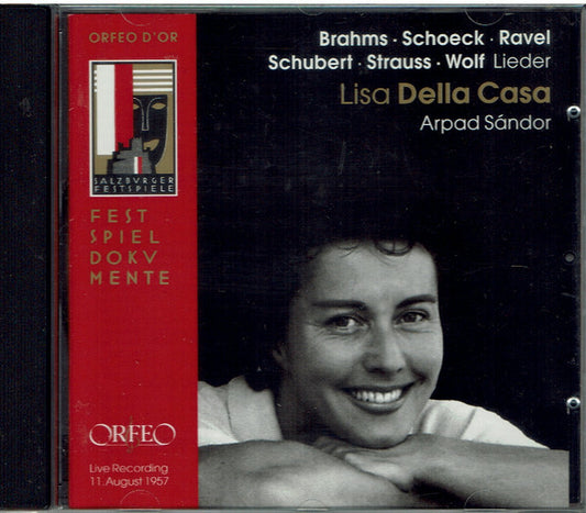 Brahms, Schoeck, Ravel, Schubert, Strauss, Wolf - Lisa Della Casa, Arpad Sándor - Lieder - Ravel, Brahms, Strauss, Schubert, Schoeck, Wolf - CD