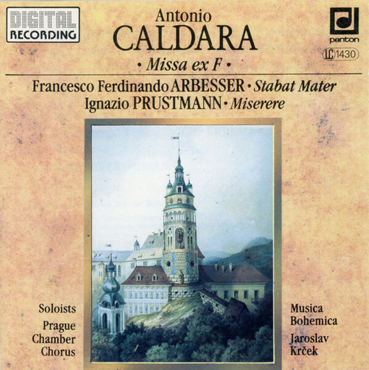 Antonio Caldara, Francesco Ferdinando Arbesser, Ignazio Prustmann, Jaroslav Krcek - Missa Ex F - Jaroslav Krcek, Antonio Caldara, Francesco Ferdinando Arbesser, Ignazio Prustmann, Ludmila Vernerová-Nováková, Virginie Walterová, Lubomír Vraspír, Zdenek Harvánek, Prague Chamber Choir, Musica Bohemica - CD