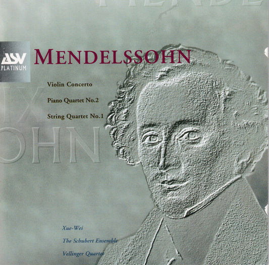 Mendelssohn - Xue-Wei, The Schubert Ensemble, Vellinger Quartet - Violin Concerto / Piano Quartet No. 2 / String Quartet No. 1 - Mendelssohn - CD