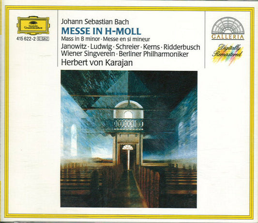 Johann Sebastian Bach - Janowitz, Ludwig, Schreier, Kerns, Ridderbusch, Wiener Singverein, Berliner Philharmoniker, Herbert von Karajan - ,Messe En Si Mi - Johann Sebastian Bach, Herbert Von Karajan - CD