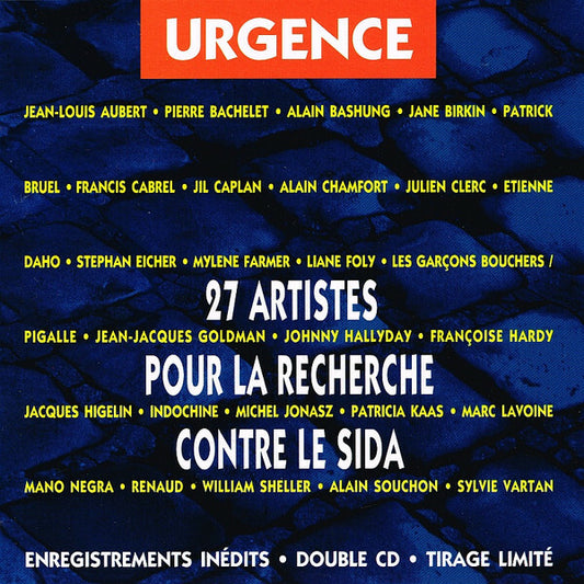 Urgence, 27 Artistes Pour La Recherche Contre Le Sida - Collectif - CD