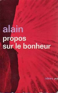 Propos sur le bonheur - Alain - Livre
