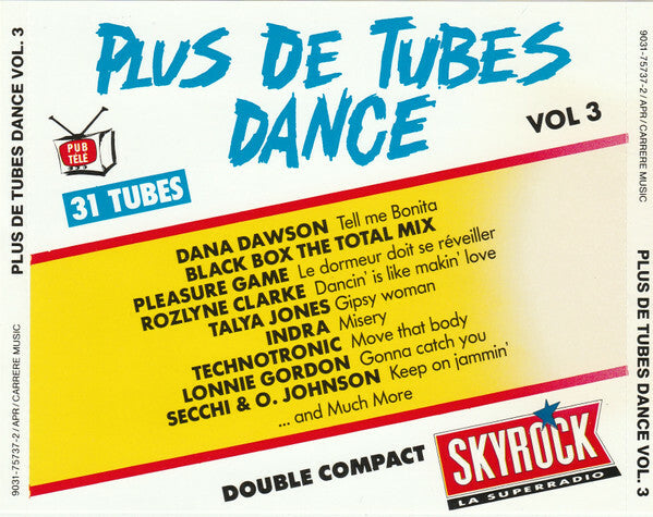 Plus De Tubes Dance Vol. 3 - Collectif - CD