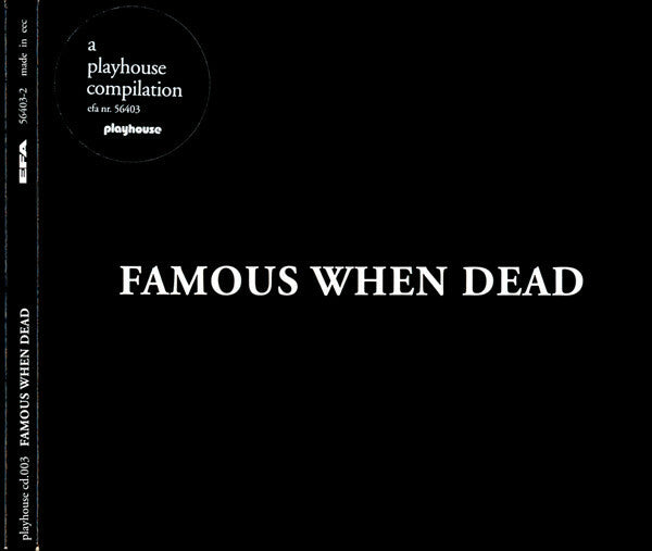 Famous when dead - Collectif - CD
