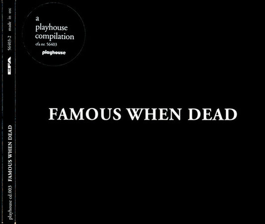 Famous when dead - Collectif - CD