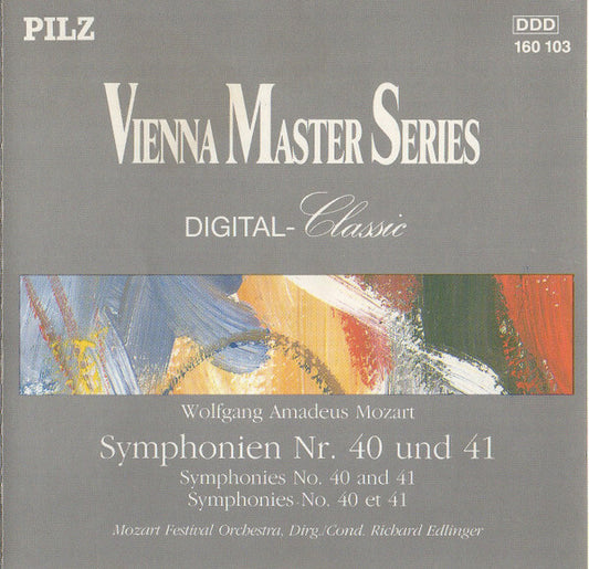 Wolfgang Amadeus Mozart - Mozart festival orchestra dirg., cond. Richard edlinger - Symphonien nr. 40 und 41 = symphonies no. 40 and 41 - Wolfgang Amadeus Mozart - CD
