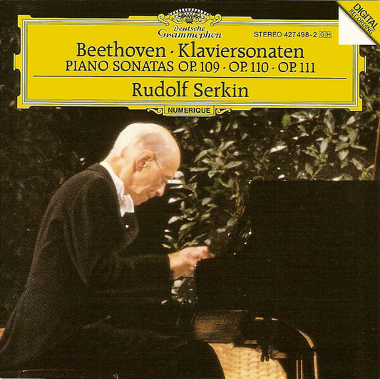 Beethoven, Rudolf Serkin - Klaviersonaten = Piano Sonatas Op. 109 - Op. 110 - Op. 111 - Beethoven, Rudolf Serkin - CD