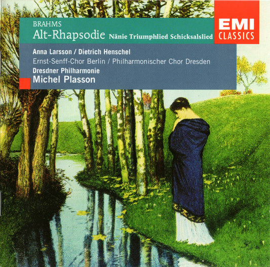Brahms, Michel Plasson, Dresdner Philharmonie - Anna Larsson / Dietrich Henschel, Ernst-Senff-Chor Berlin*, Philharmonischer Chor Dresden* - Alt-Rhapsodie - Nänie - Triumphlied - Schicksalslied - Brahms, Michel Plasson, Dresdner Philharmonie - CD