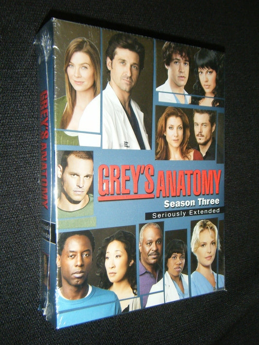 Grey's anatomy Season three - Seith Mann, Daniel Minahan, Peter Horton, Jeff Melman, Jessica Yu, Rob Corn, James Frawley, Tom Verica, Tamra Davis, Christopher Misiano, Adam Arkin, Dan Lerner, Greg Yaitanes, Michael N. Grossman, Julie Ann Robinson - DVD