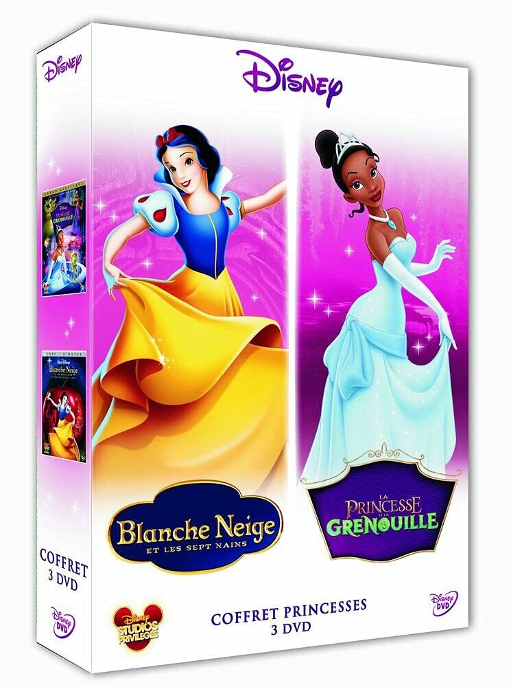 La princesse et la grenouille + blanche-neige et les sept nains (coffret 2 dvd) - David Hand, Ron Clements, John Musker - DVD