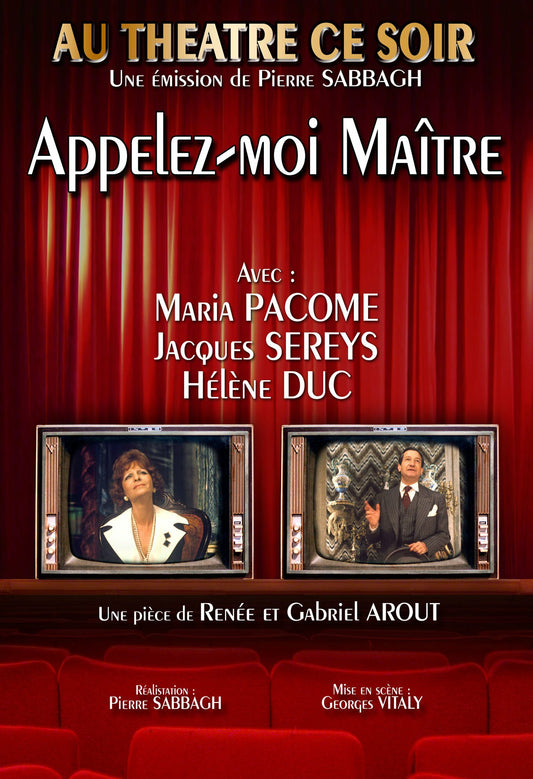 Au théâtre ce soir : Appelez-moi maître - Pierre Sabbagh - DVD