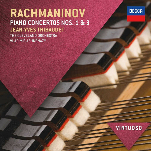 Rachmaninov, Jean - Yves thibaudet, the Cleveland orchestra, Vladimir Ashkenazy - Piano concertos nos. 1 & 3 - The Cleveland Orchestra, Vladimir Ashkenazy, Rachmaninov, Jean-Yves Thibaudet - CD