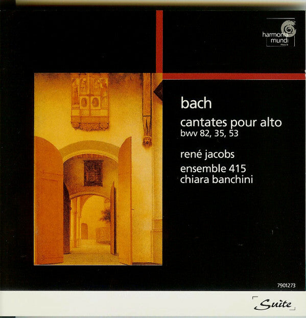 Bach, René Jacobs, Ensemble 415, Chiara Banchini - Cantates pour alto bwv 82, 35, 53 - Bach, Ensemble 415, Chiara Banchini, René Jacobs - CD
