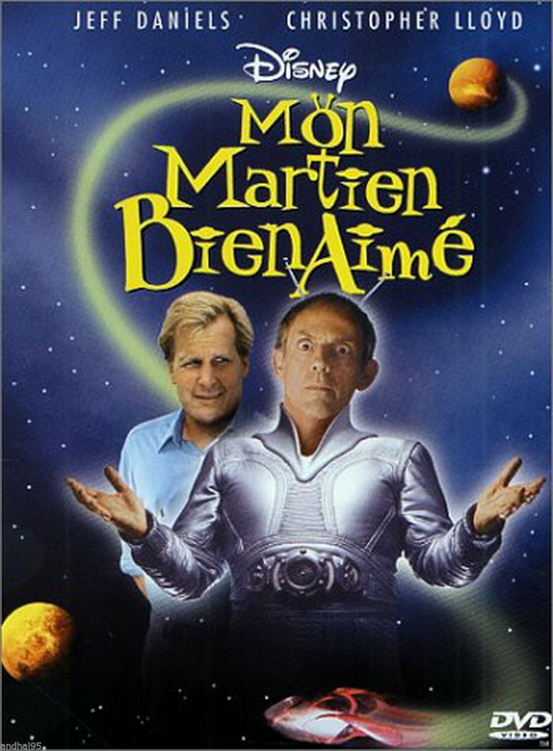 Mon martien bien aimé - Donald Petrie, Elizabeth Hurley, Jeff Daniels, Christopher Lloyd, Wallace Shawn, Daryl Hannah - DVD