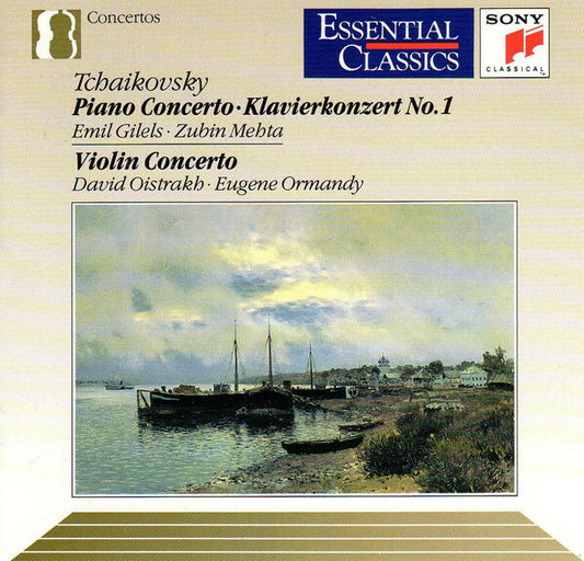 Tchaikovsky : Emil Gilels Zubin Mehta David Oistrakh Eugene Ormandy - Piano concerto klavierkonzert no. 1 , violin concerto - Tchaikovsky - CD