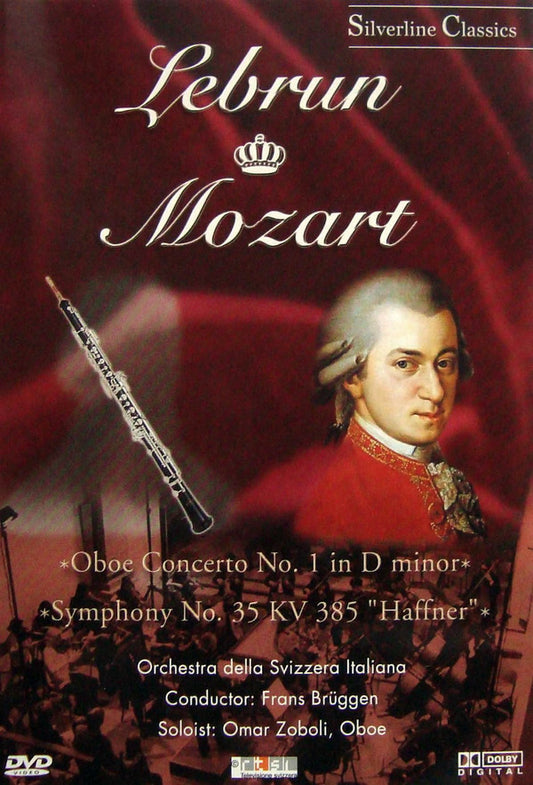 Lebrun, Mozart / orchestra della svizzera italiana , frans brüggen, omar zoboli - oboe concerto no. 1 in d minor / symphony no. 35 kv 385 haffner - Mozart, Lebrun, Orchestra Della Svizzera Italiana, Frans Brüggen, Omar Zoboli - DVD