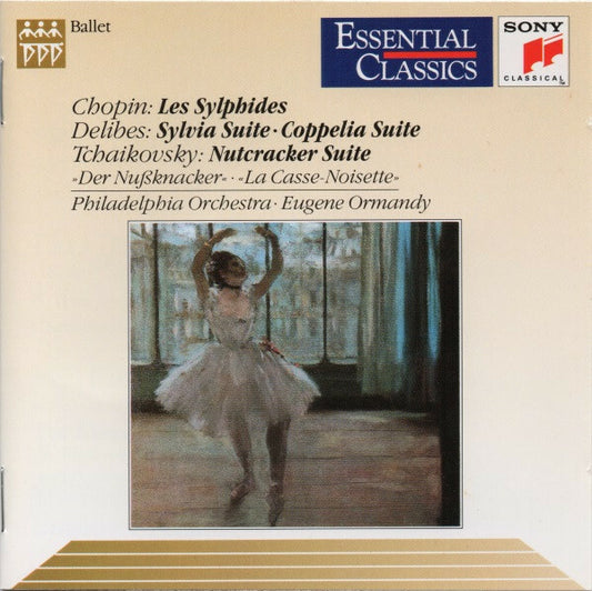 Chopin, Delibes, Tchaikovsky - The philadelphia orchestra eugene ormandy - Les sylphides, sylvia suite coppelia suite, nutcracker suite = der nußknacker = la casse - Noisette - Tchaikovsky, Chopin, Delibes - CD