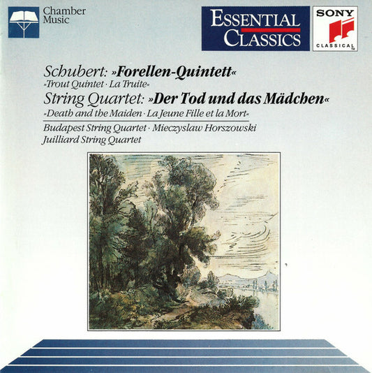 Schubert Budapest String Quartet Mieczyslaw Horszowski Juilliard String Quartet - Forellen - Quintett, der tod und das mädchen - Schubert, Budapest String Quartet, Mieczyslaw Horszowski, Juilliard String Quartet - CD
