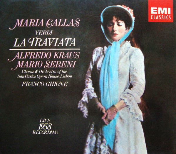 Verdi - Maria callas - Alfredo kraus, mario sereni, chorus & orchestra of the san carlos opera house, lisbon, franco ghione - La traviata - Verdi - CD