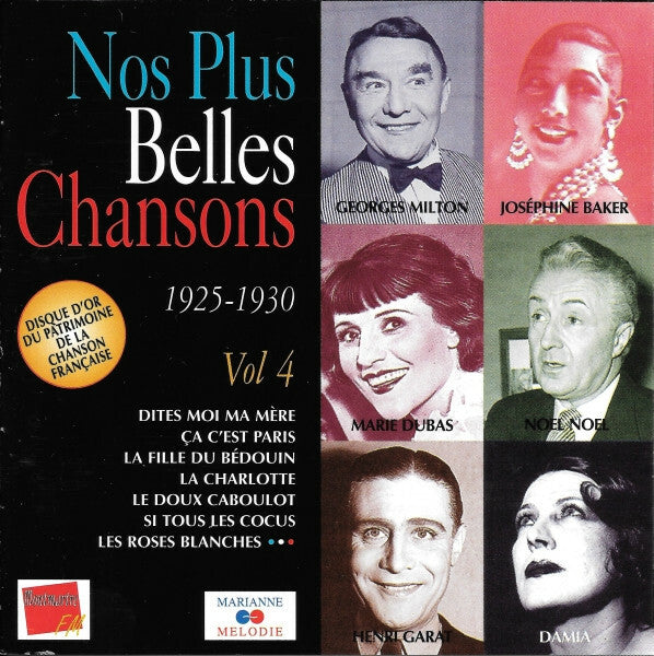Nos plus belles chansons 1925 - 1930 vol. 4 - Collectif - CD