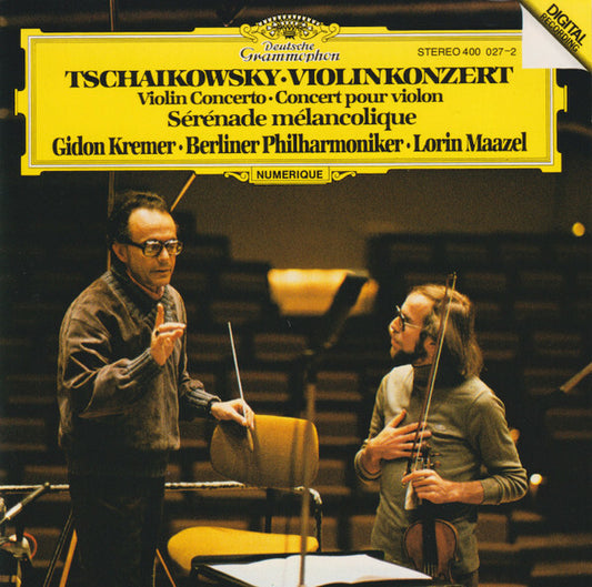 Peter Tschaikowsky, Gidon Kremer, Berliner Philharmoniker, Lorin Maazel - Violinkonzert = violin concerto = concert pour violon, sérénade mélancolique - Berliner Philharmoniker, Lorin Maazel, Gidon Kremer, Peter Tschaikowsky - CD