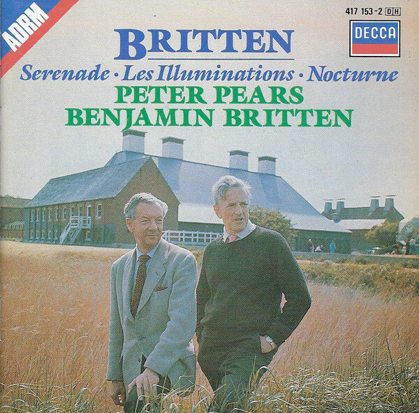 Benjamin Britten, Peter Pears - Serenade - Les illuminations - Nocturne - Benjamin Britten, Peter Pears - CD