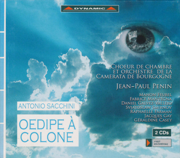 Antonio Sacchini - Choeur De Chambre* Et Orchestre De La Camerata De Bourgogne, Jean-Paul Penin, Manon Feubel, Fabrice Mantegna, Daniel Galvez-Vallejo, Sviatoslaw Smirnov, Raphäelle Farmann, Jacques G - Antonio Sacchini - CD
