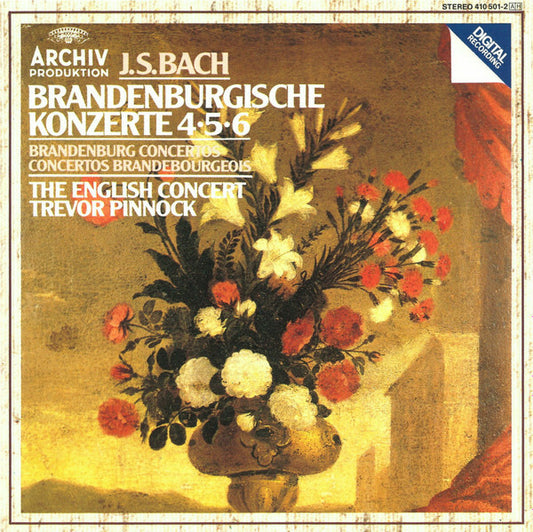 J. S. Bach The English Concert, Trevor Pinnock - Brandenburgische konzerte 45?6 = brandenburg concertos = concertos brandebourgeois - Trevor Pinnock, J. S. Bach - CD