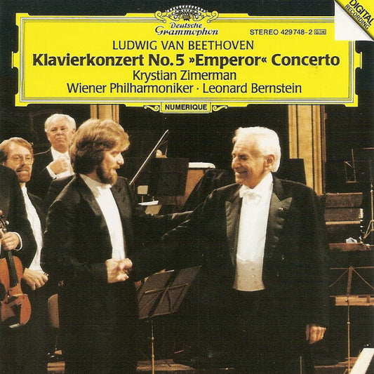 Ludwig Van Beethoven, Krystian Zimerman, Wiener Philharmoniker, Leonard Bernstein - Klavierkonzert no. 5 »emperor« concerto - Ludwig van Beethoven, Leonard Bernstein, Wiener Philharmoniker, Krystian Zimerman - CD