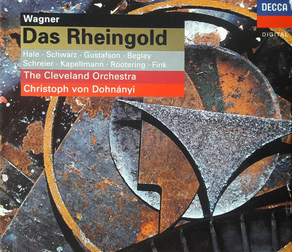 Wagner, Hale, Schwarz, Gustafson, Begley, Schreier, Kapellmann, Rootering, Fink, The Cleveland Orchestra, Christoph Von Dohnányi - Das rheingold - The Cleveland Orchestra, Wagner, Hale, Schwarz, Gustafson, Begley, Schreier, Kapellmann, Rootering, Fink, Christoph Von Dohnányi - CD