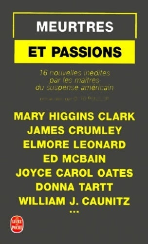 Meurtres et passions - Collectif - Livre